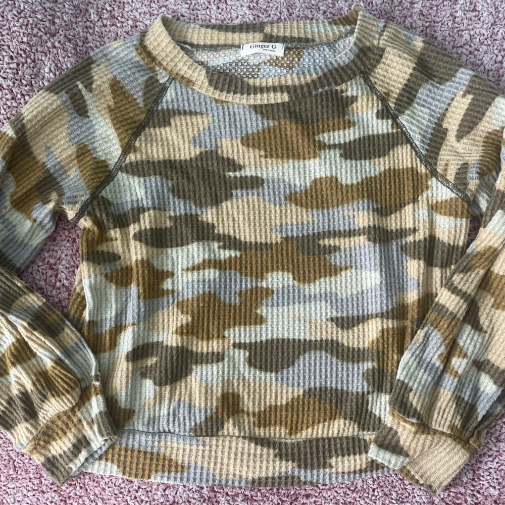 Camo sweater